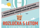 ZRUŠENÉ - Rozlúčka s letom 1. septembra v Lesoparku